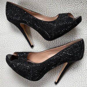 Lauren Lorraine Paula Peep-Toe Heels